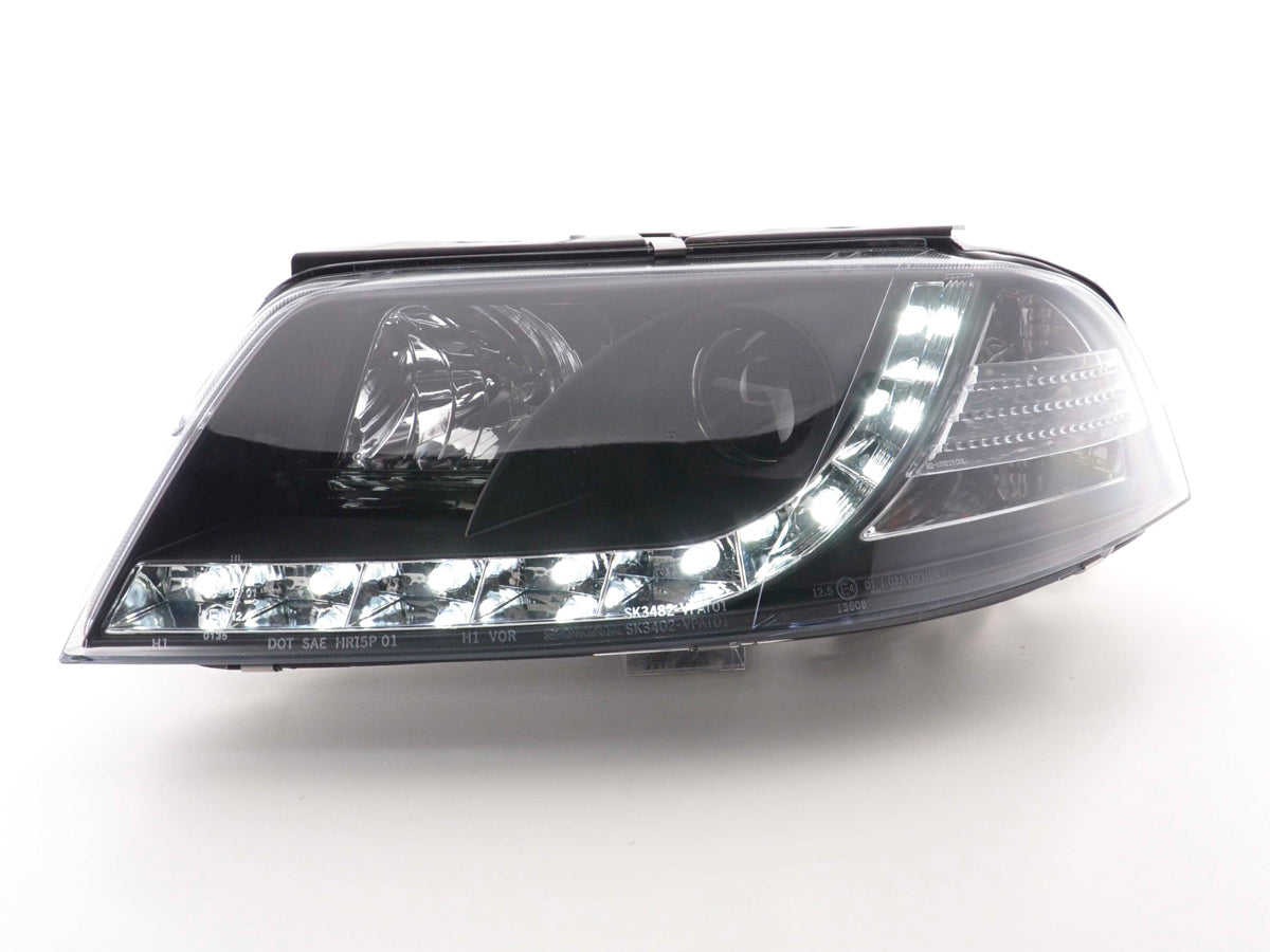 Scheinwerfer Set Daylight LED TFL-Optik VW Passat Typ 3C 05- schwarz Scheinwerfer Set Daylight LED TFL-Optik VW Passat Typ 3C 05- schwarz